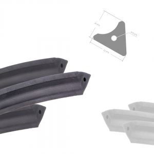 פרופיל גומי משולש עם חור